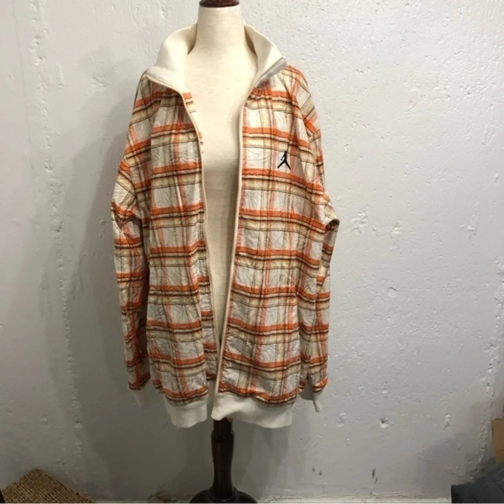 Nike air Jordan V 5‎ classic plaid fashion urban jacket XXLarge